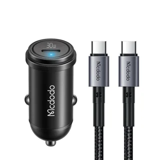 شارژر فندکی 30 وات مک دودو مدل CC-7493 W-Cable به همراه کابل USB-C 102926005